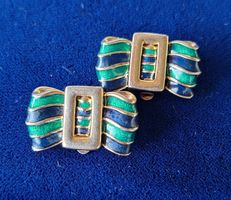 Boucles d'oreilles clips nœud Vintage