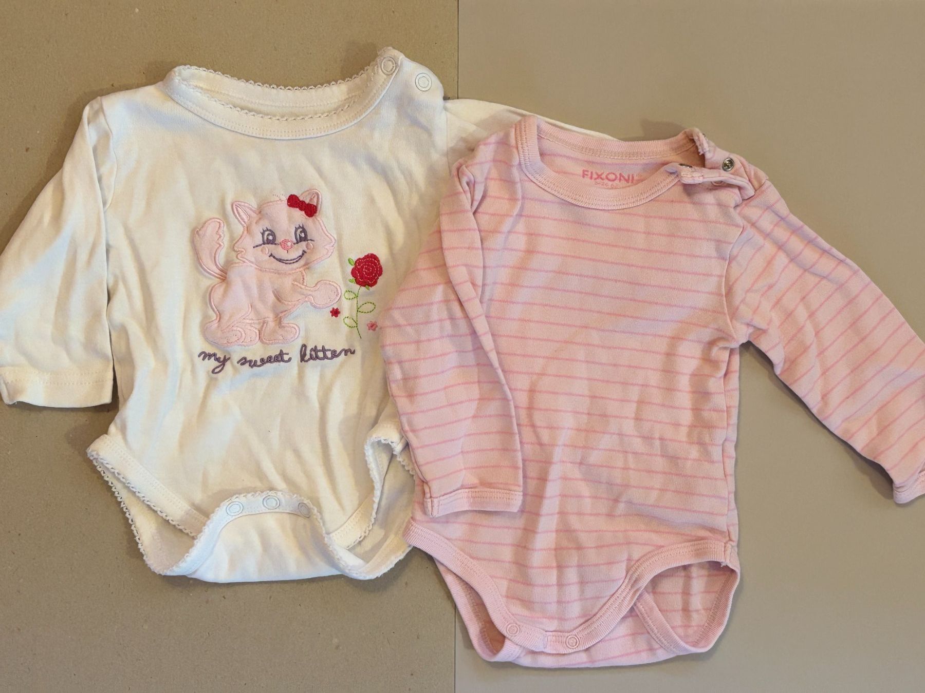 Lotti & Set di vestiti: 5-er Set Langarm-Bodys, Gr. 62 (#32) – Usato da Englisberg venduto da Apfelsine 1