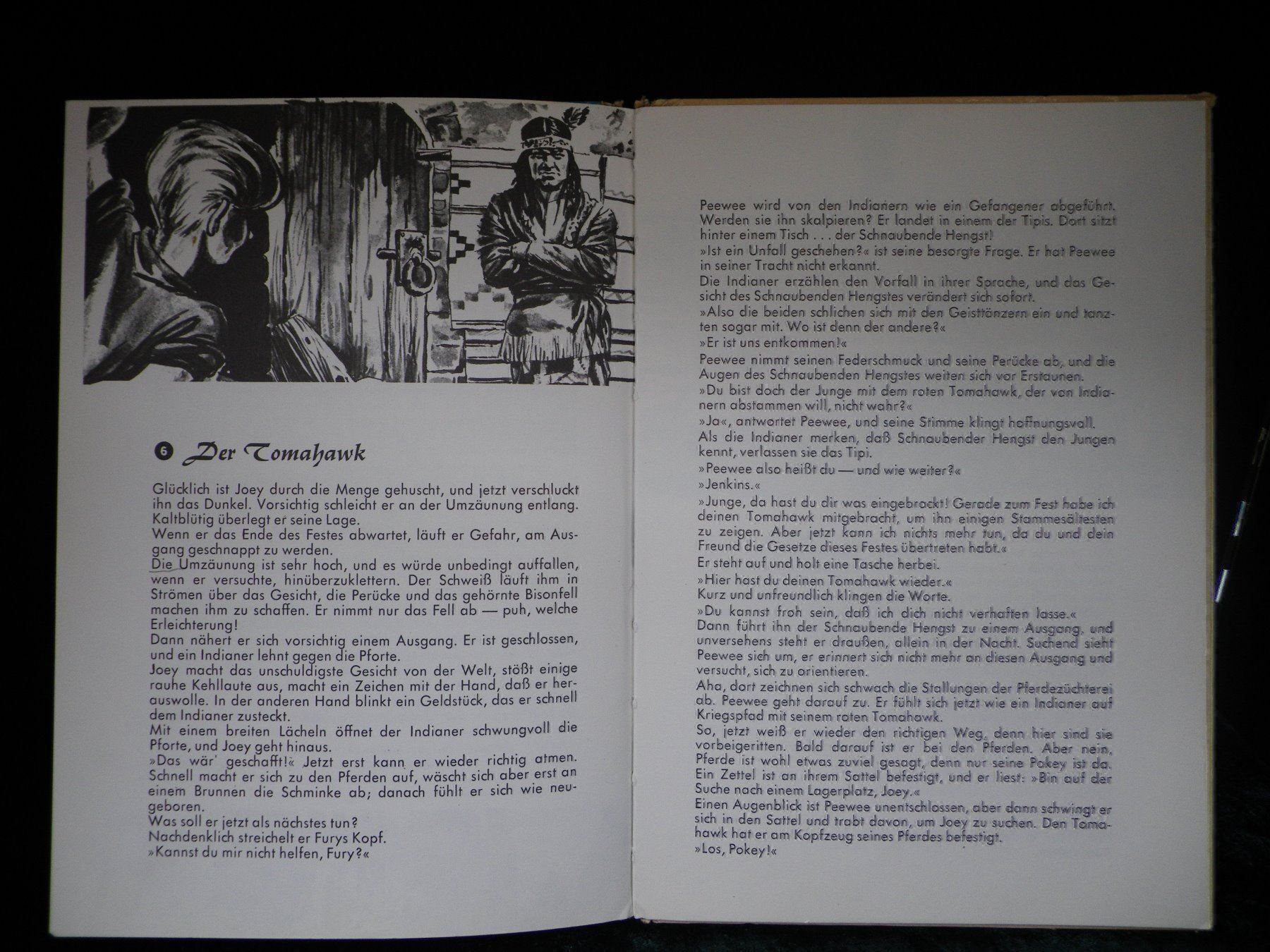 Libri: Fury und der rote Tomahawk 1960 – Usato da Reinach BL venduto da Annodomini 3