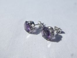 Ohrstecker mit Zirkonia, Modeschmuck / NEU