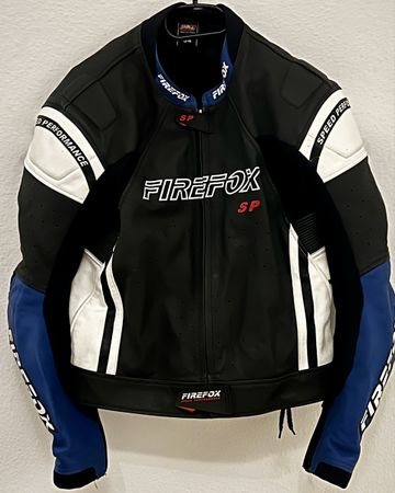 Firefox Leder Motorrad Jacke Grösse 54