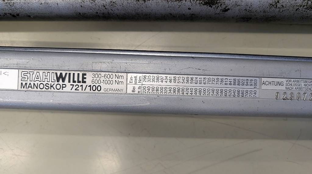 Tutti gli attrezzi: Clé dynamométrique Stahlwille1000Nm – Usato da avry devant pont venduto da nick18100 1