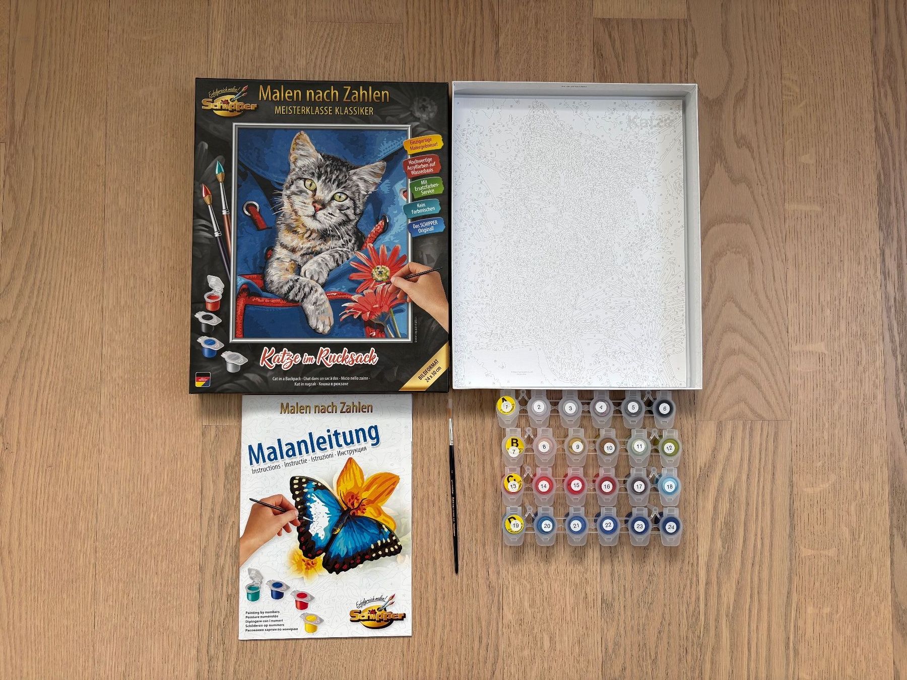 Kit bricolage: Malen nach Zahlen, Katze – Nuovo (secondo la descrizione) da Gossau SG venduto da Black-Queen 1