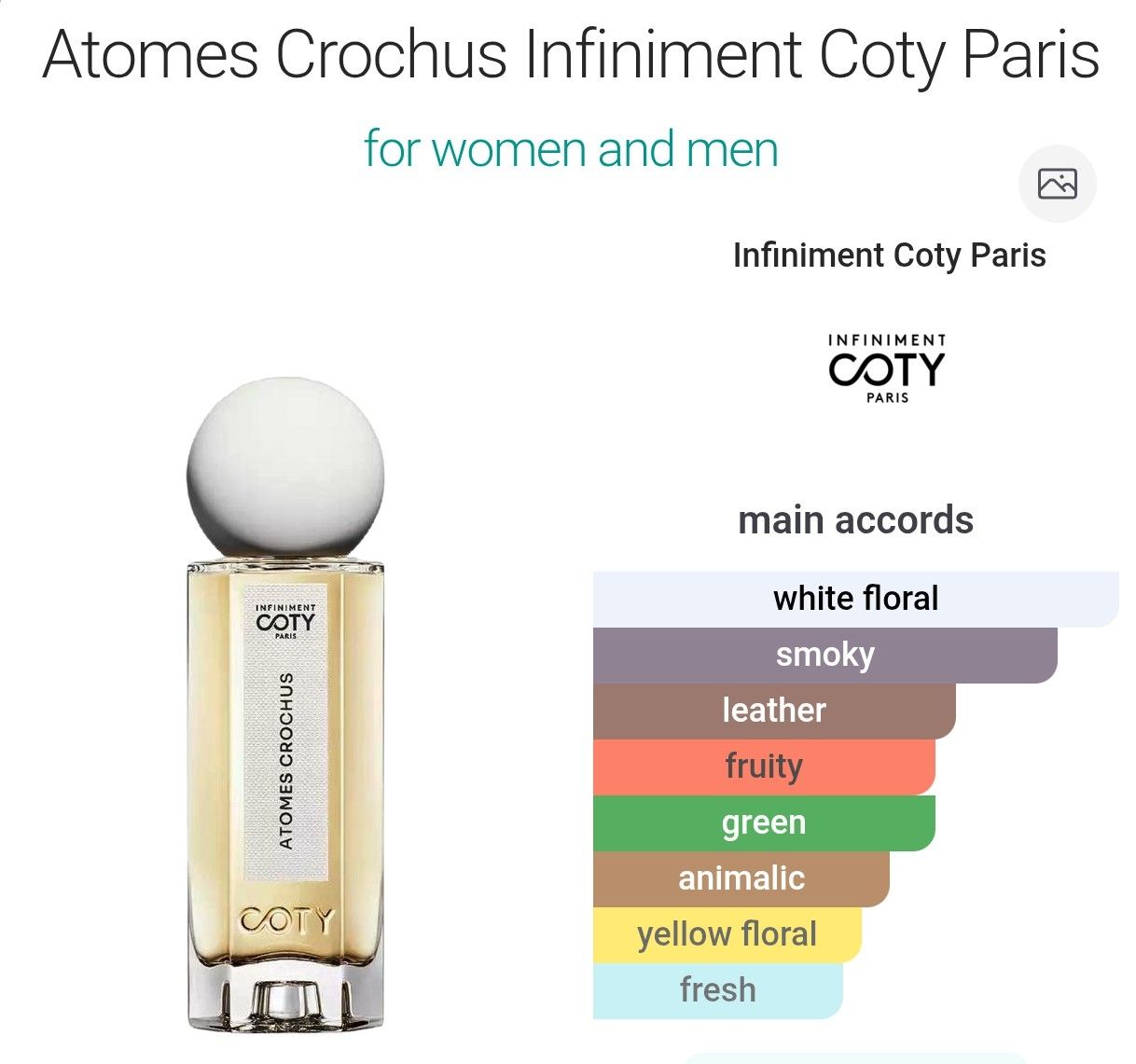 Guerlain Profumi & Eau de Toilette: 2ml sample Atomes Crochus Infiniment Coty Paris niche – Nuovo (secondo la descrizione) da Steinhausen venduto da nwe_t8nj 1