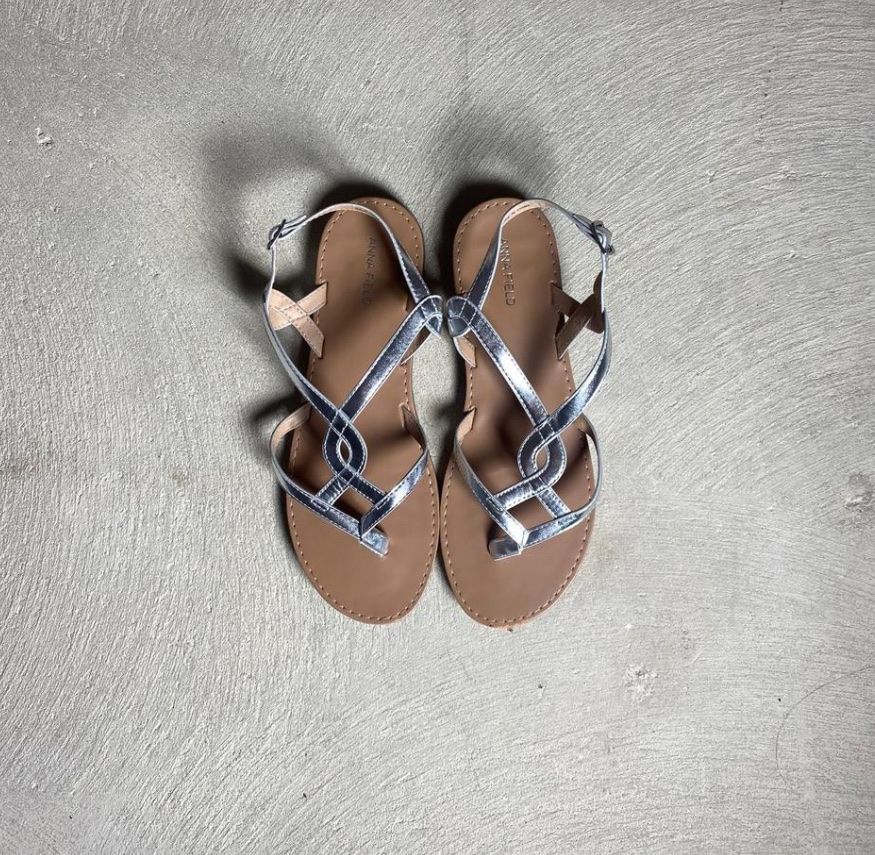 Anna Field Scarpe da donna: Sandales argentées, taille 41, Anne Field – Usato da Rances venduto da mia.r 1