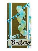 Stanzschablone Nr.673, Ballons (Sizzix geeignet)