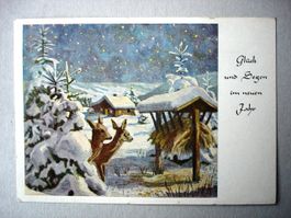 THALWIL Glückwunsch Neujahr - Künsterkarte