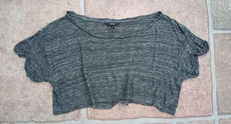 mbyb verspieltes Oversize Shirt Crop Top zu Free People