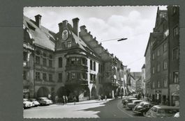 AK sw München Deutschland,Hofbräuhaus,belebt,geparkt ≈1955 