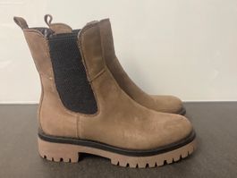 *5TH AVENUE* STIEFELETTEN/BOOTS/SCHUHE Gr.36 mocca/schwarz