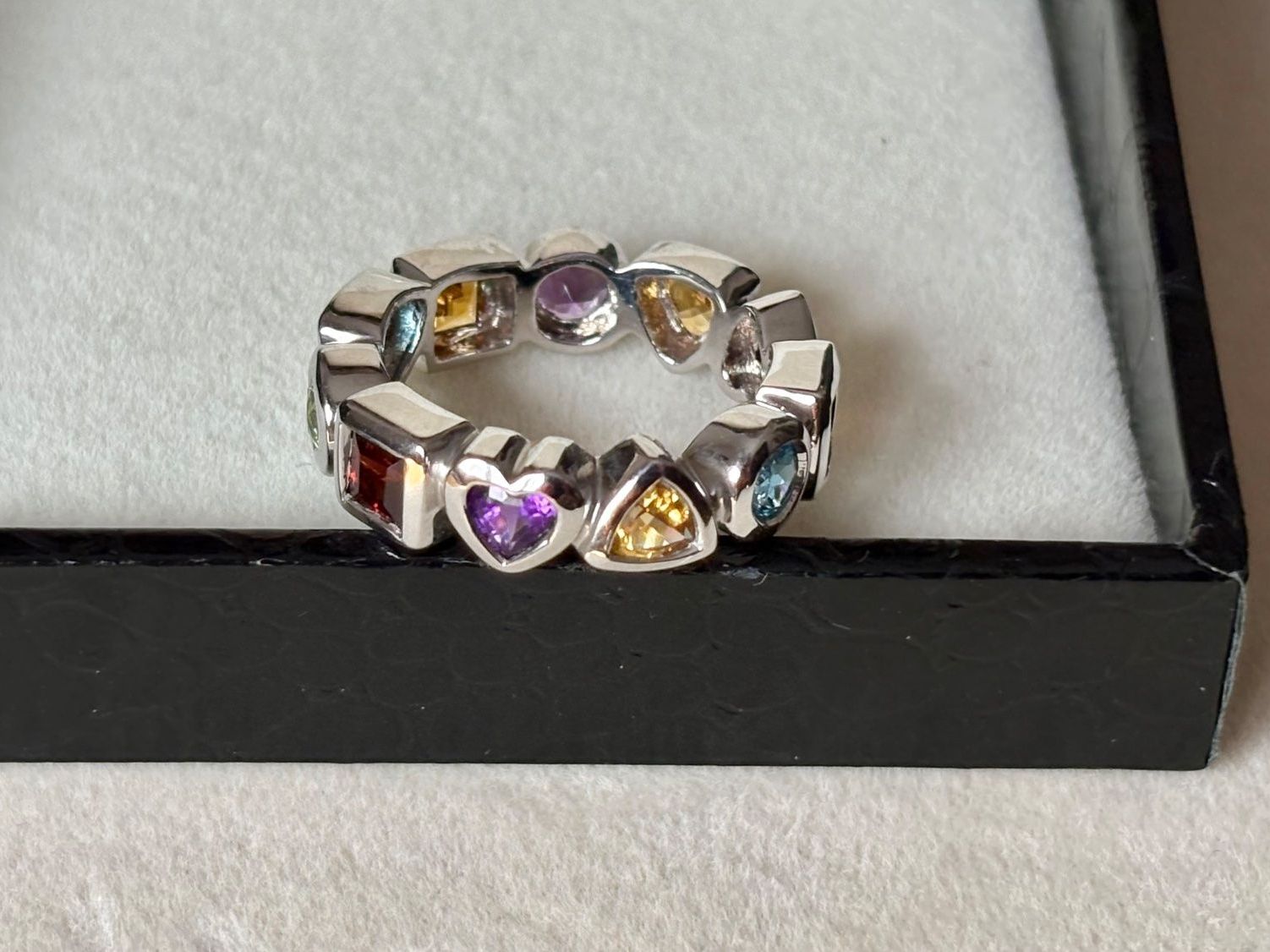 Anelli: Ring Multi-Edelstein NEU, Silber 925, Gr. 56 – Nuovo (secondo la descrizione) da Brugg AG venduto da lau_9rvy 5