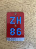 Velonummer Zürich 86