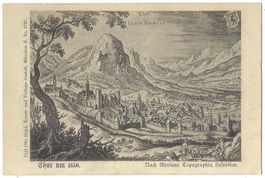 Chur  um  1650.   Nach  Merians  Topographia  Helvetiae.