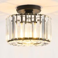 LED Kronleuchter, Kristall Deckenlampe Ø23cm, E27 Fassung