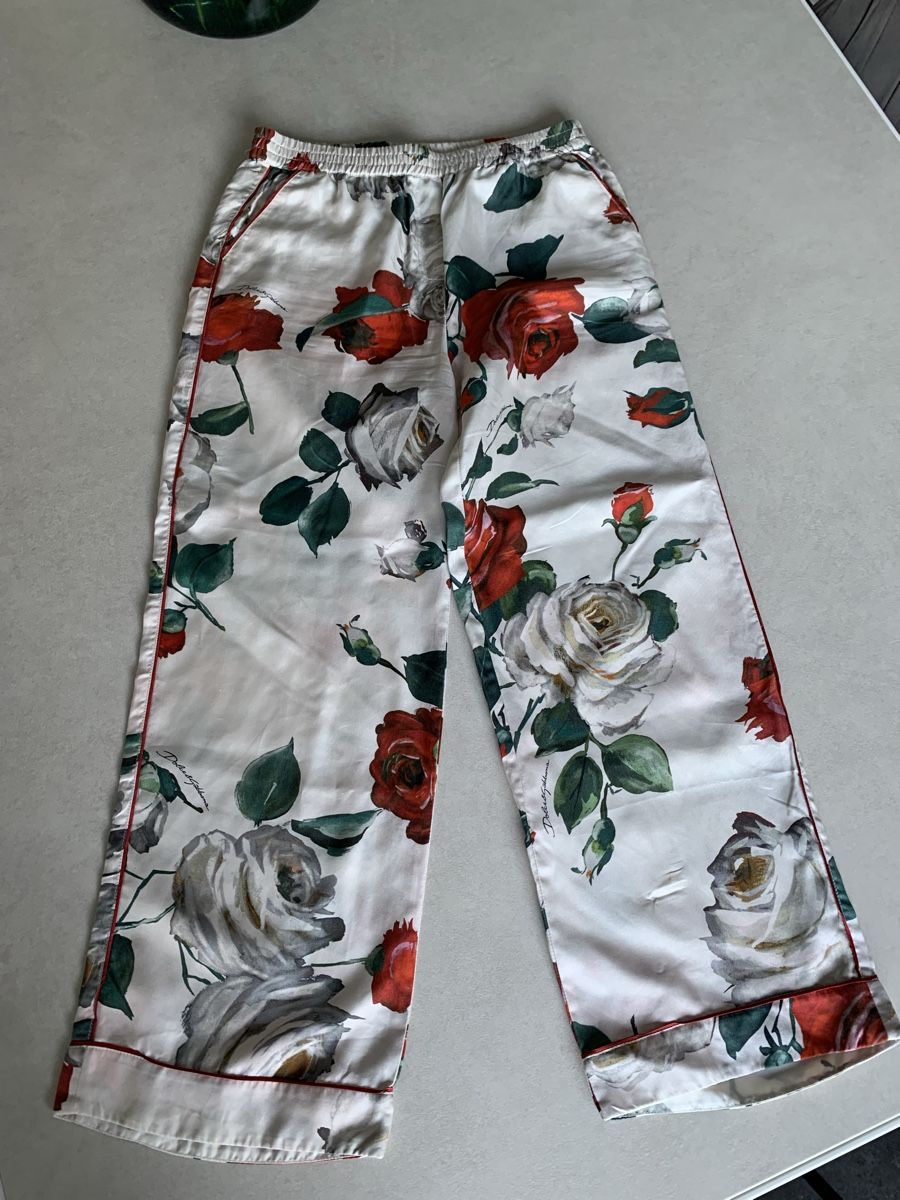 Dolce & Gabbana Pantaloni: Dolce & Gabbana Seiden Hose – Usato da Birmensdorf ZH venduto da sil_ww8c