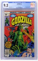 GODZILLA 1 CGC 9.2 🔑 KEY ISSUE 1ST US TITLE MARVEL 1977