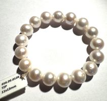 Perlen Armband Hesse Perlen 11-13mm gross weiss