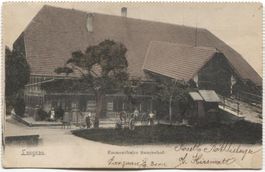 LANDWIRTSCHAFT/BAUERNHAUS 1910 mit Mähbalken Langnau BE