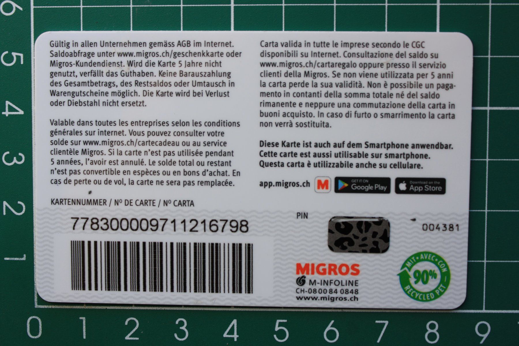 Cartoline: geschenkkarte – Usato da Laupen BE venduto da Gufi57 1