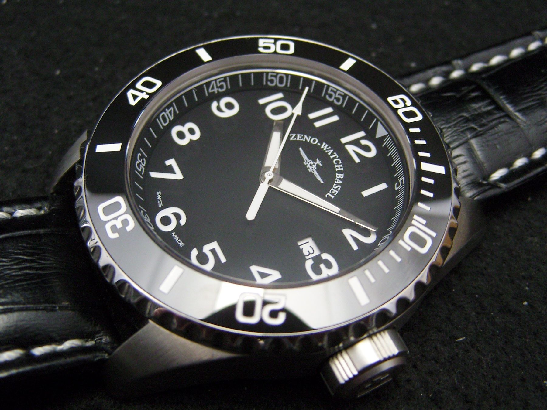 Zeno Orologi: Neue, ungetragene Zeno watch Diver Ceramic Quartz black – Nuovo e nell'imballaggio originale da Mels venduto da niezie2002 4