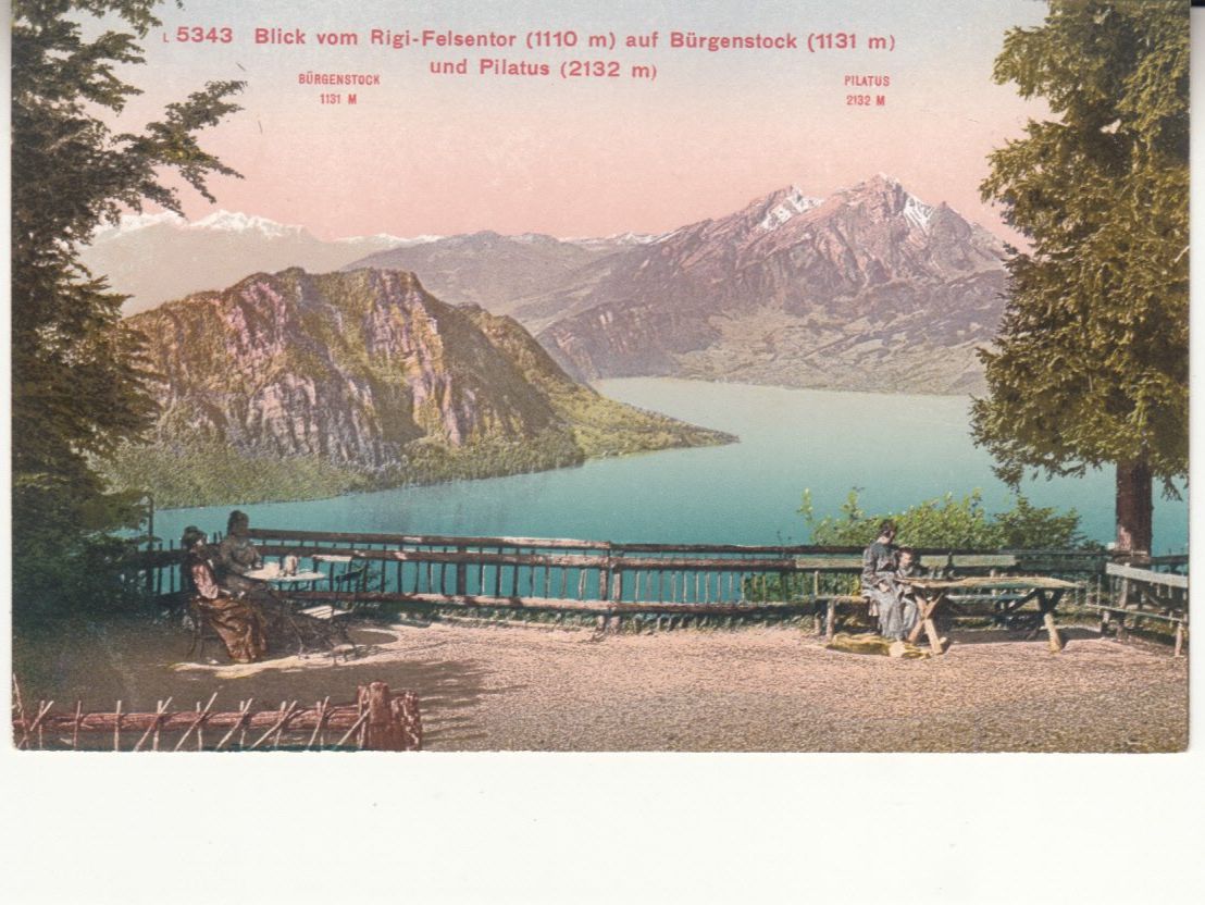 Ansichtskarten: Rigi Felsentor ca. 1910 – Gebraucht aus Bürglen TG von StampGraf