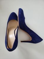 Navyboot Wildlederpumps, Gr. 38,5 - dunkelblau, elegant
