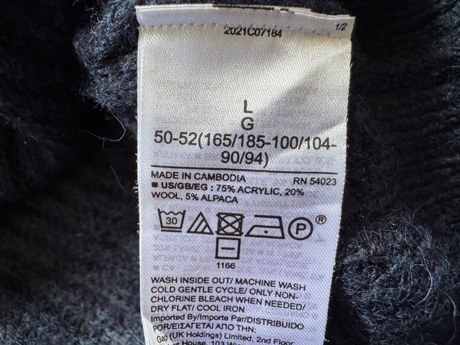 Gap Maglioni & Felpe: GAP pullover 20% wool 5% alpaca MEN Sz L – Usato da Neuchâtel venduto da _Easy_to_Find_ 2