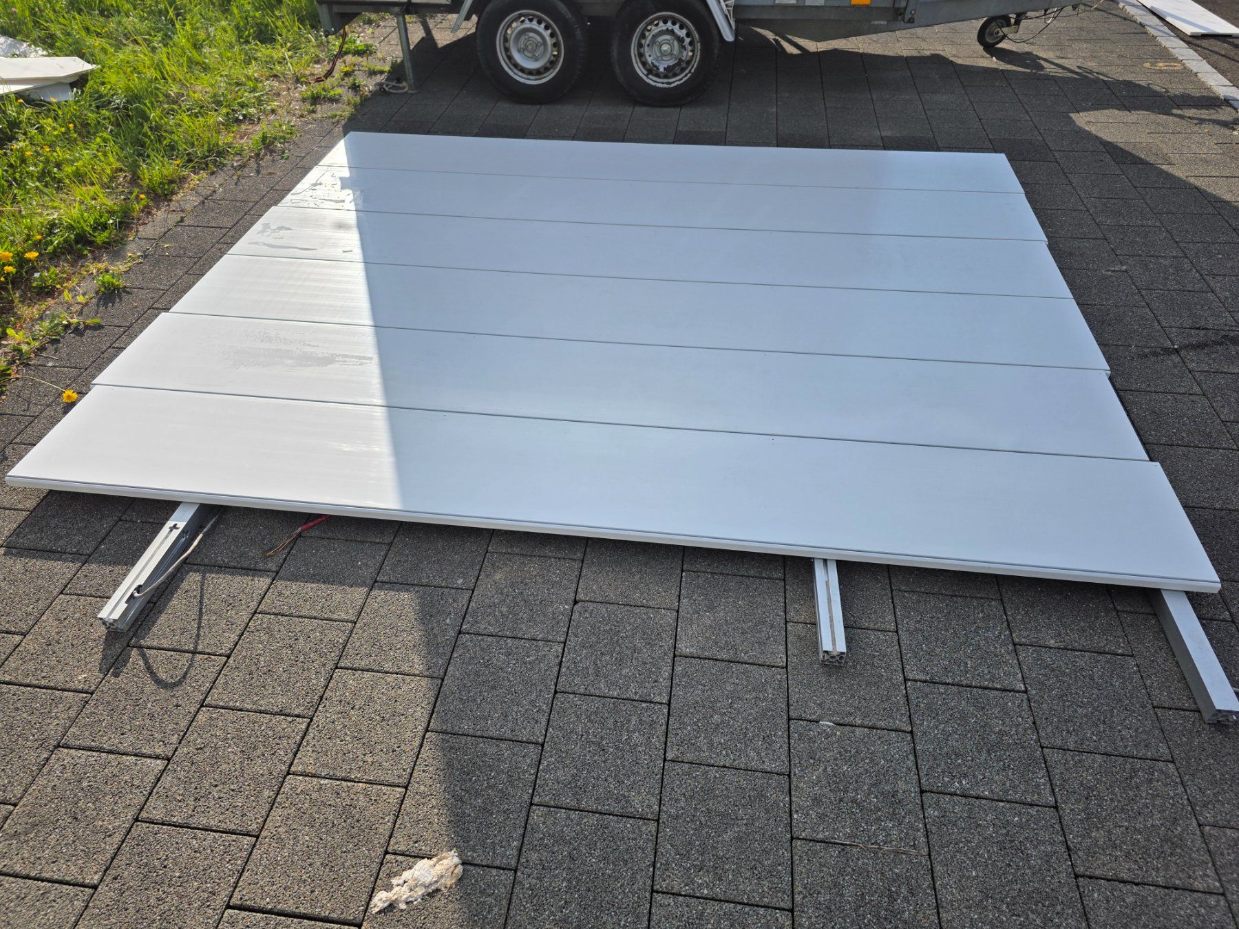 Wände & Decken: PVC Stecksystem Wandpaneele 18x, Profile 9m System, Trennwad – Gebraucht aus Tann von Gyzer6 1