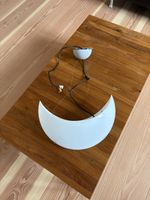 Hängeleuchte Mondform weiss Designlampe gebraucht