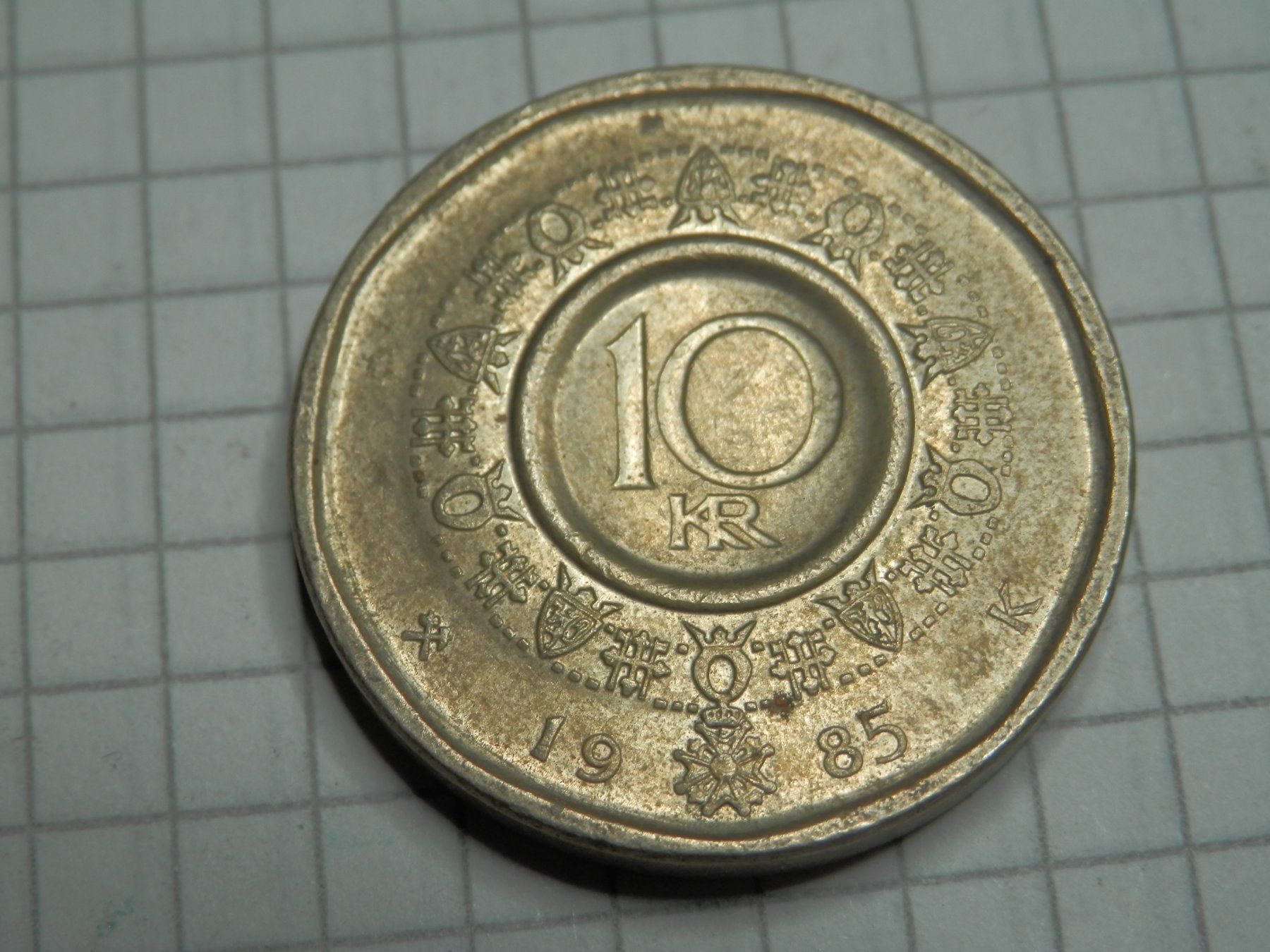 Tutti le monete: Norwegen  10 Kronen, 1985 – Usato da Weiach venduto da weiach81 1