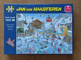 Jan van HAASTEREN "Winterspiele" - 1000 Teile / komplett