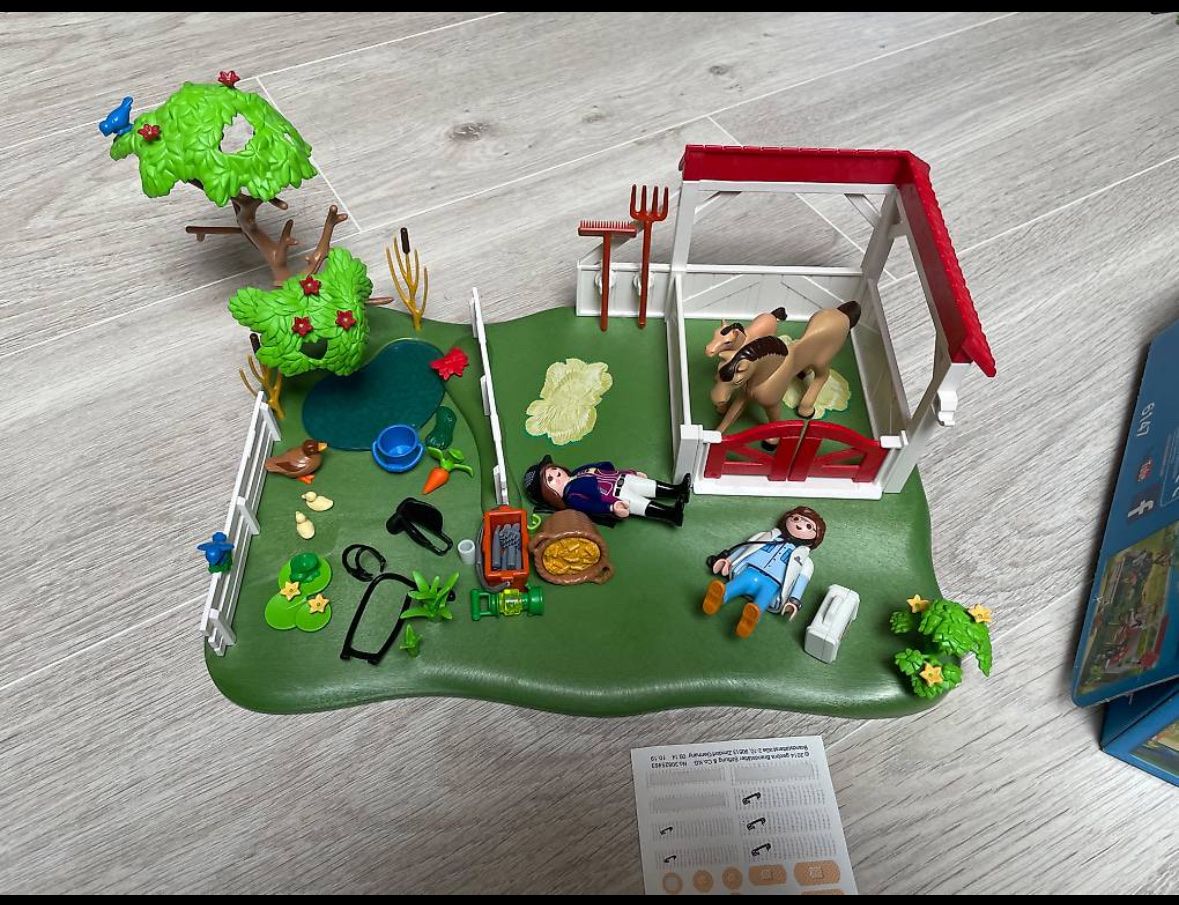Playmobil Giocattoli: Playmobil - 6147 - Superset Paddock avec chevaux – Usato da Lonay venduto da sinai20 1