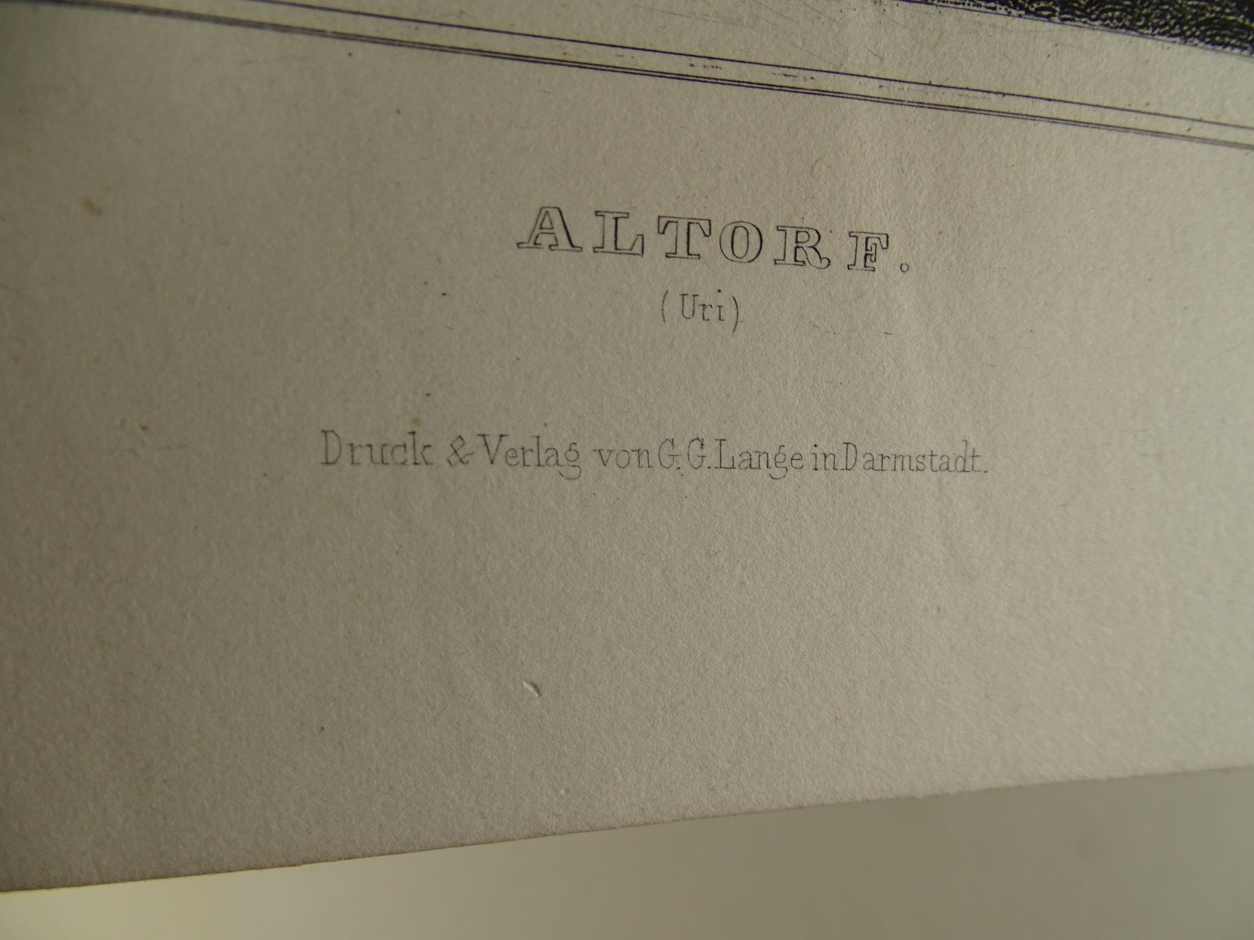 Incisioni: ALTDORF, STAHLSTICH NACH ROHBOCK 1870 – Usato da Grüningen venduto da Kartensammler 7
