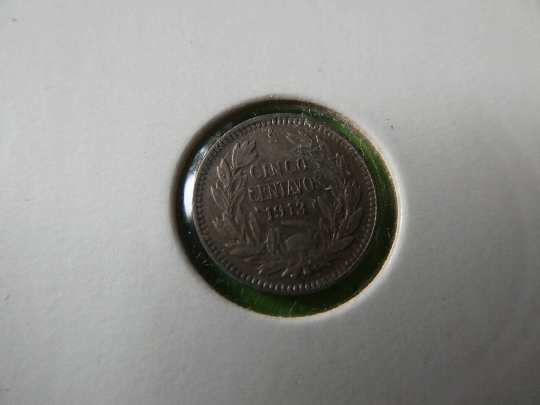 Tutti le monete: Chile 1913, 5 Centavos  - Silber – Usato da Hinterforst venduto da Rohusri 1