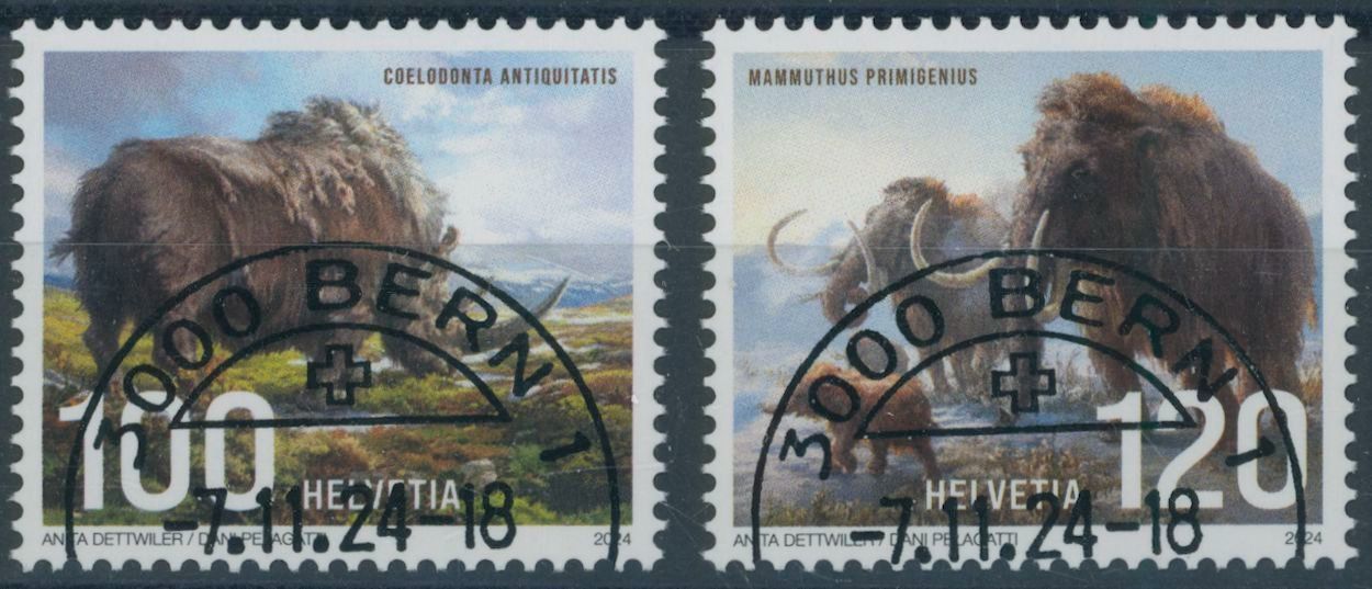 Tutti i francobolli: 2024 - Eiszeit - Ersttag Stempel ET – Usato da Schindellegi venduto da stationary