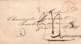 1843, PORRENTRUY, Faltbrief mit Inhalt nach Besancon FRA