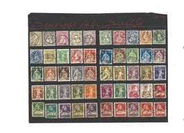 Buste de Tell - Enfant de Tell - + divers timbres anciens