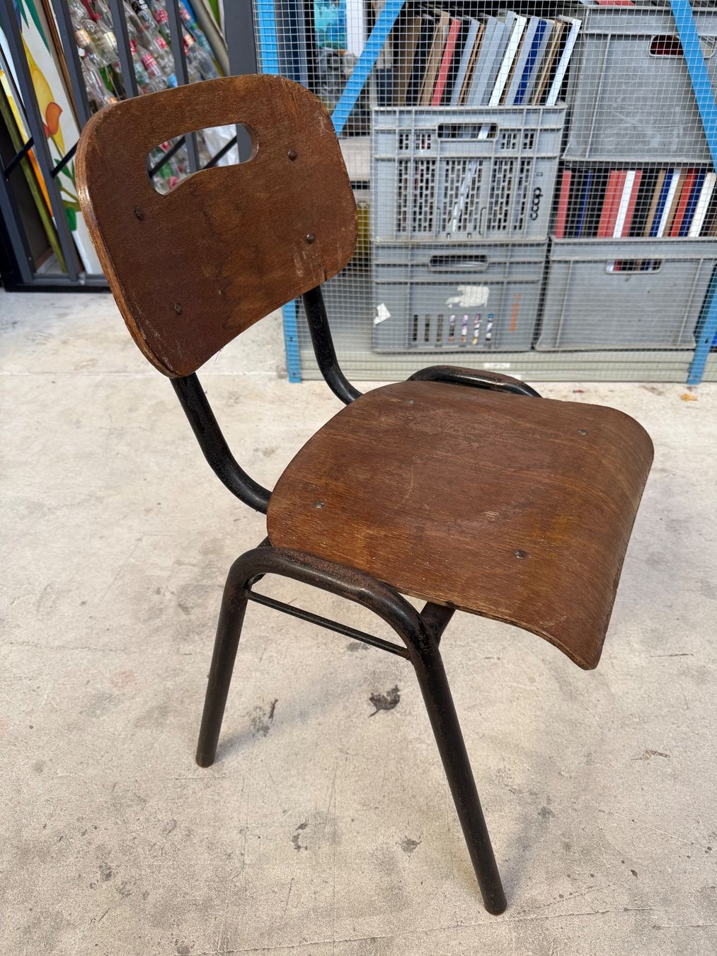 Sedie: Vintage, Stuhl, Schule, Holz, Rustikal – Usato da Lenzburg venduto da AlessioMichelli 3