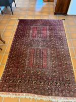 Handgeknüpfter Orientteppich 250 x 160 cm rot, Afghan/Turkme