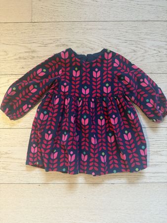 Jacadi Dress Navy Floral Print Size 18M