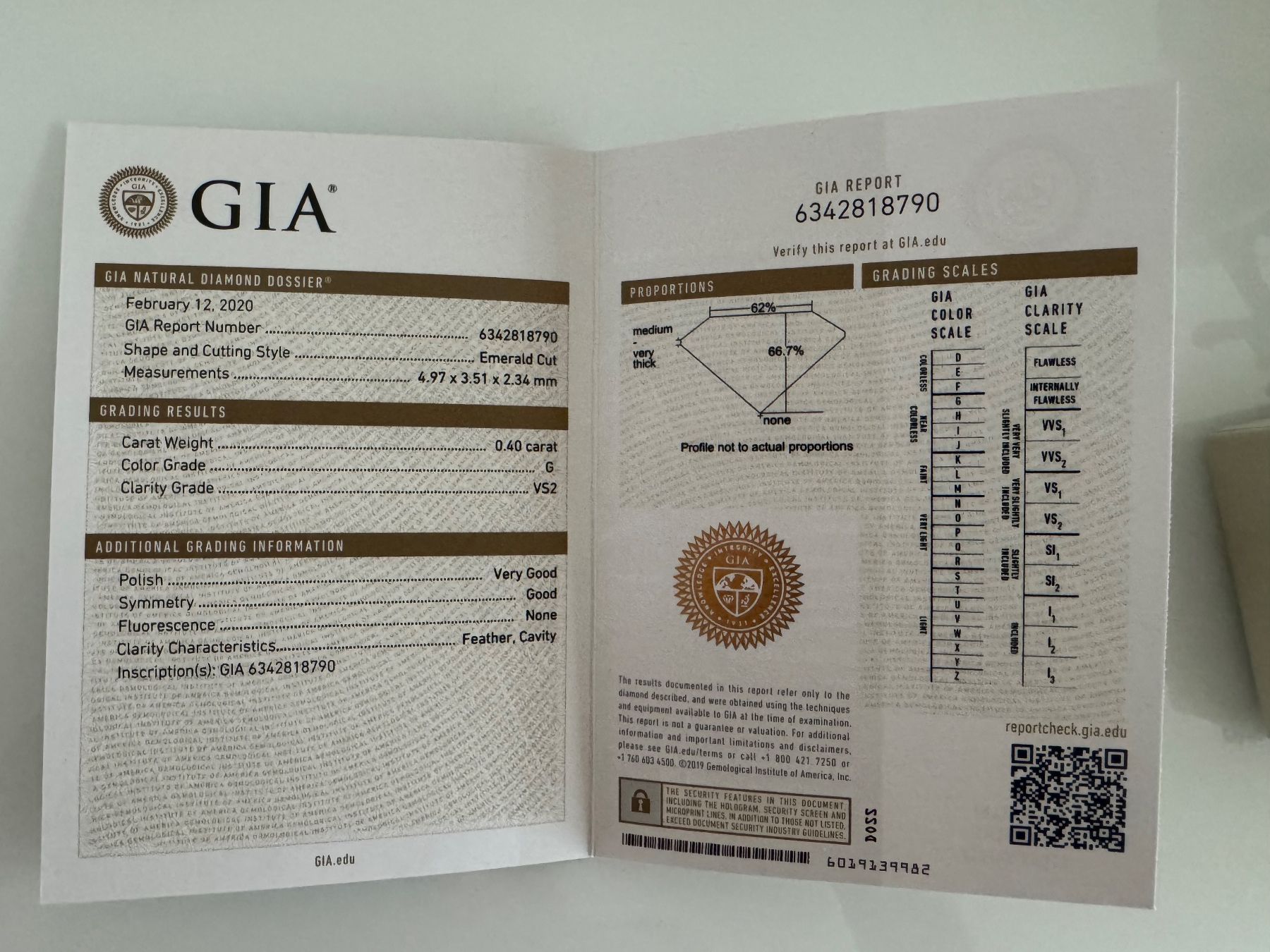 Anelli: Diamantring 0.40ct VS2 Emerald Cut – Nuovo (secondo la descrizione) da Glattpark(Opfikon) venduto da genevoise 2
