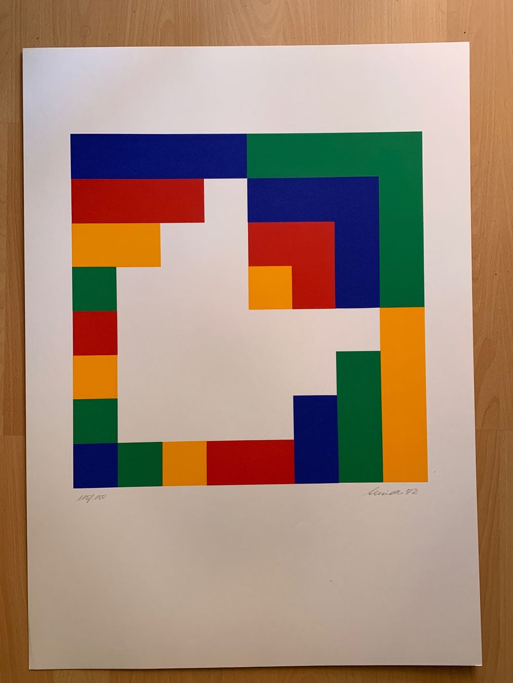 Poster & Bilder: Originale Serigrafie, Rivier '72, nummeriert 115/150 – Gebraucht aus Zürich von Thenerd