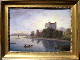 huile, Chateau de Grandson, attr. à Lory fils