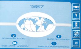 Betriebsanleitung USA Cars 1987