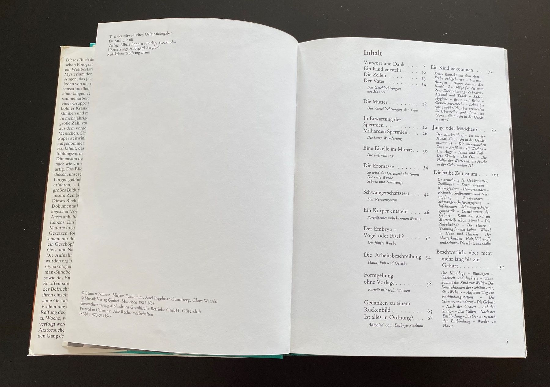 Bücher: Ein Kind entsteht von Lennart Nilsson / 1981 – Gebraucht aus Nussbaumen AG von schuba2000 3