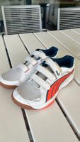 Puma Kinder Sportschuhe Klettverschluss Weiss Orange Grösse 