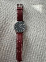 Herren Uhr Hugo Boss Lederarmband Edelstahl Wasserdicht