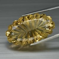 BIG Rare ! 60,22 ct Quartz jaune naturel, IF