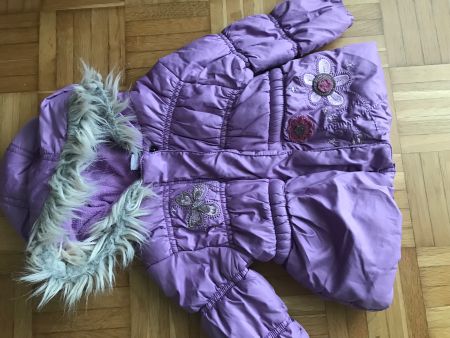 Jacke von Girl Smile Grösse 74 lila mit Stickereien