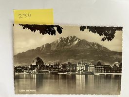 Ansicht Luzern und Pilatus; Marke aus dem Jahre 1939